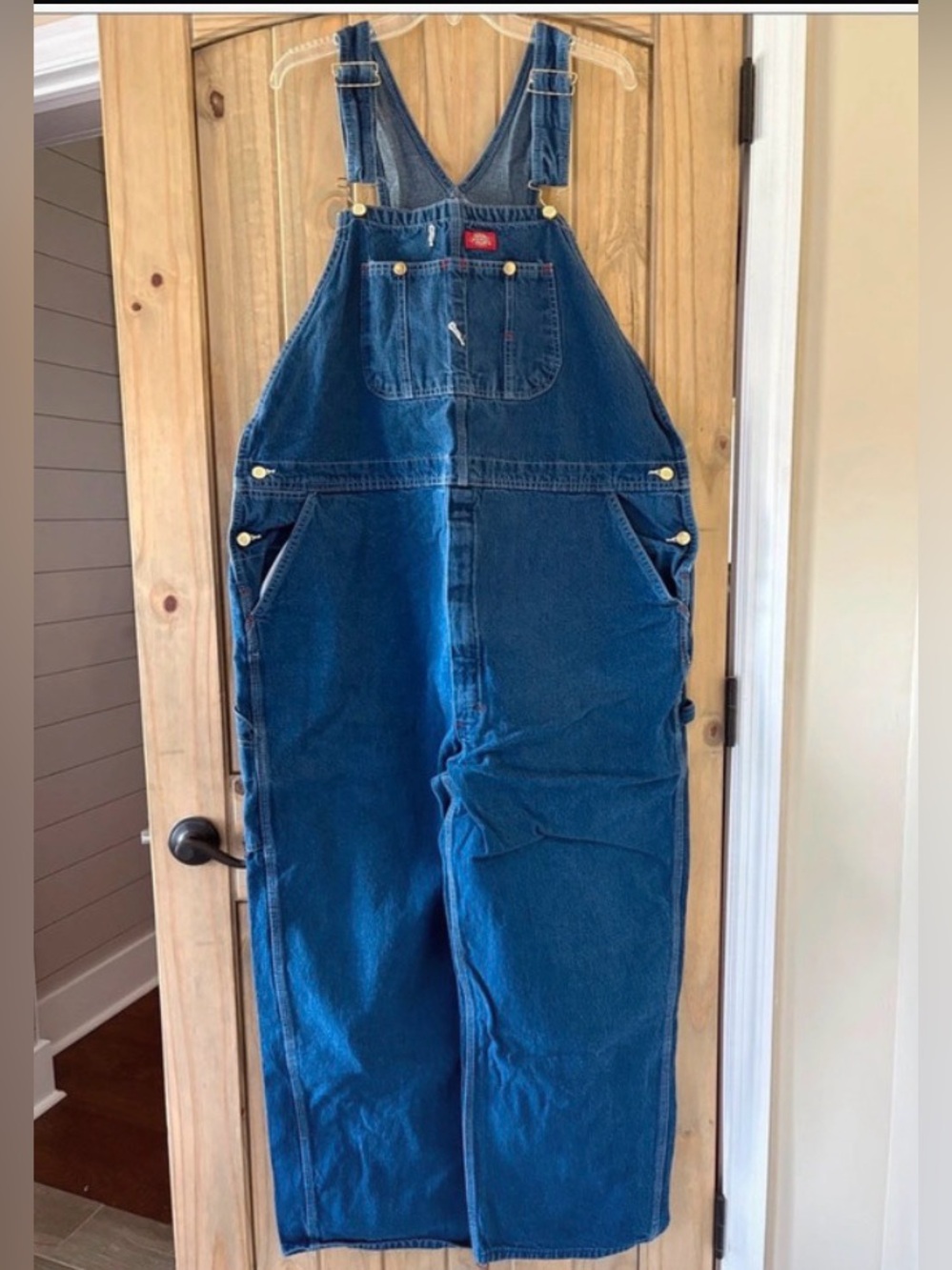 Dickies Men’s denim bib overalls